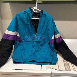 STARTER Teal and Black Windbreaker